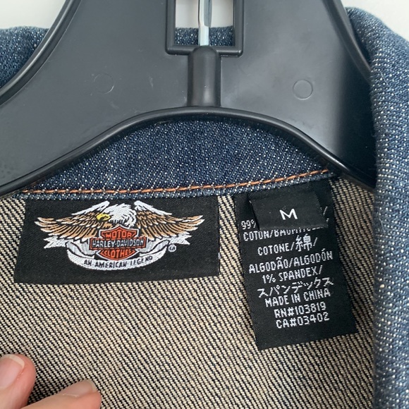 Authentic Harley Davidson jean jacket - Picture 7 of 9